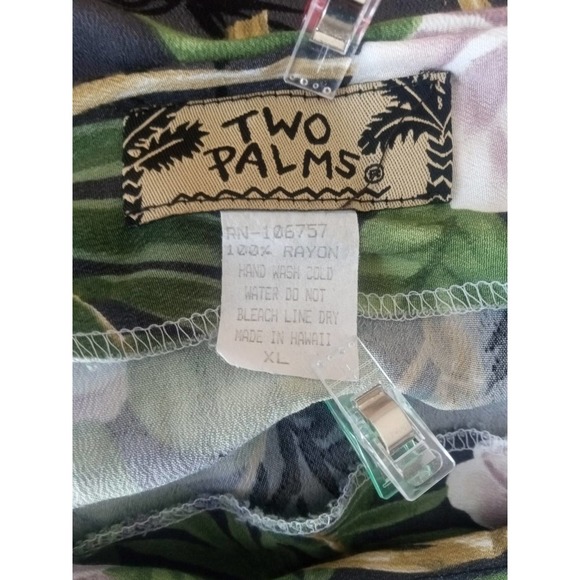 Two Palms woman's Hawaiian floral print short sleeve maxi dress, XL - Picture 5 of 5